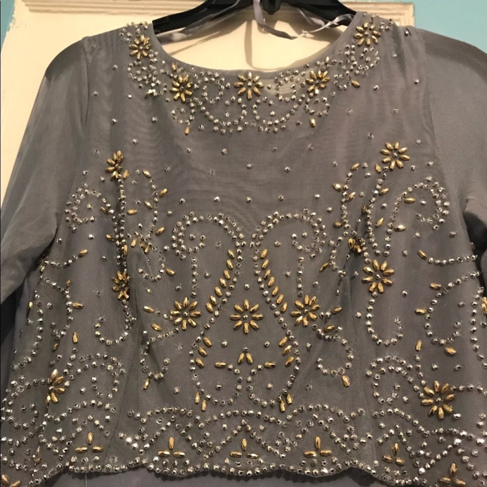 Periwinkle long sleeve dress